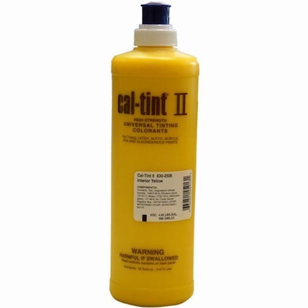 Cal-Tint Ii 16 Oz 830-2506 Interior Yellow Universal Colorant 830-2506